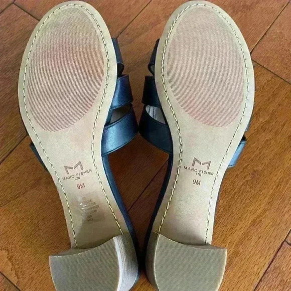 Marc Fisher LTD Debora Black Leather Size 9.  BRAND NEW - Picture 6 of 6